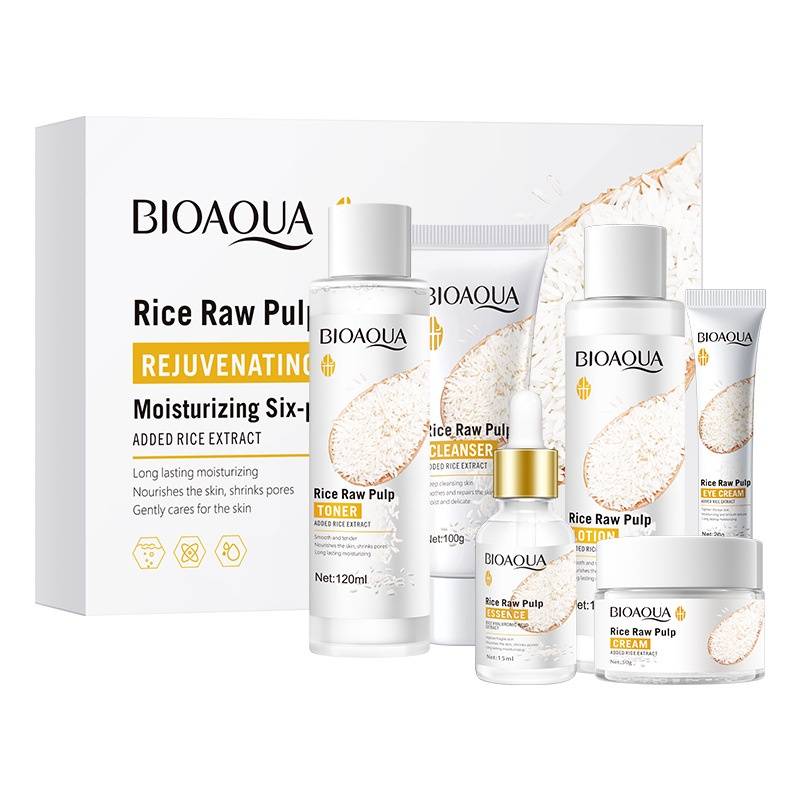 BIOAQUA All in One Rice Raw Pulp Skin Care Products Set