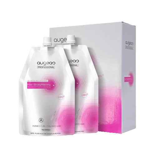 Augeas Keratin Nourishing Hair Straightening Kit 800ml *2