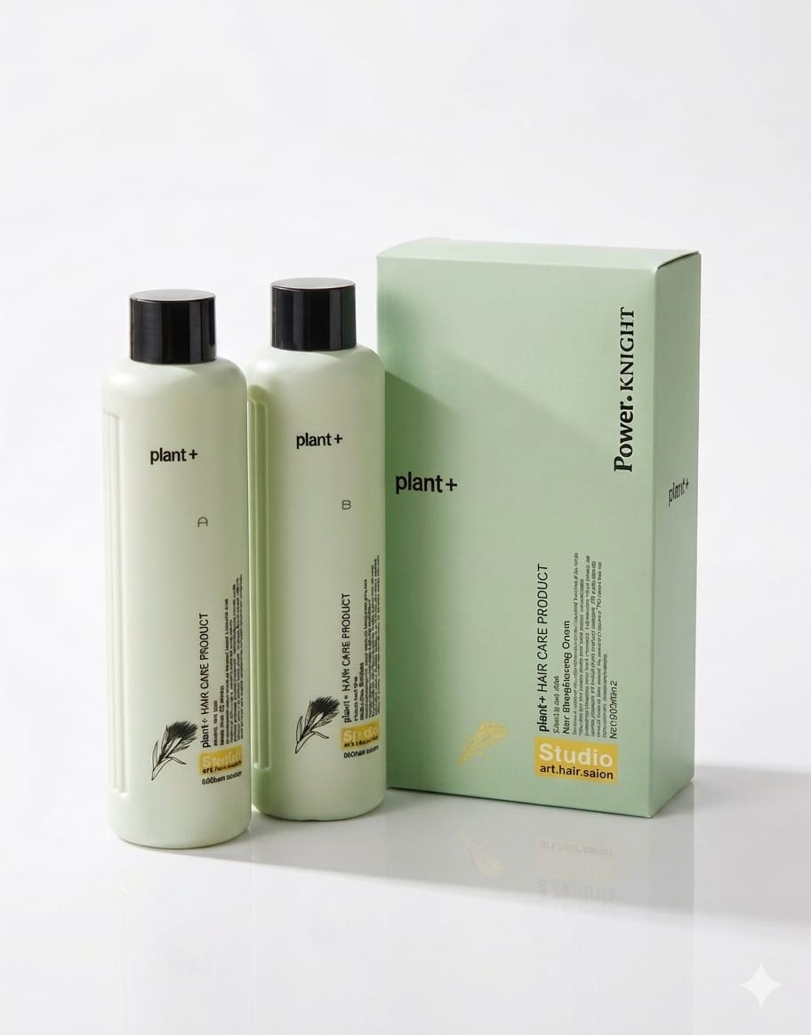 Power Knight Plant+ Hair Treatment Kit  (Rebonding Kit) 950ml×2